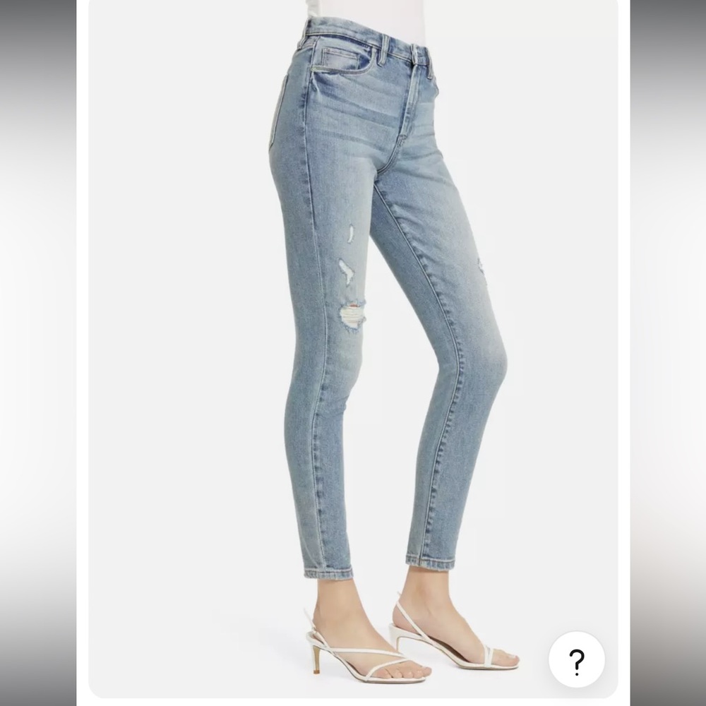 Blank NYC The Great Jones High Rise Skinny Jeans Distressed